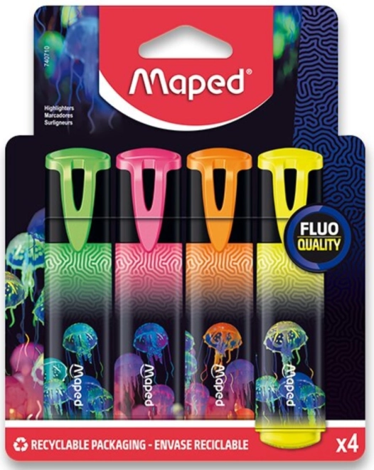 Maped Deepsea Paradise označevalci, set 4 kos