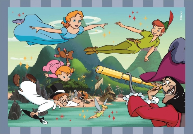 Sestavljanka 4v1 Super Barva Disney Classic