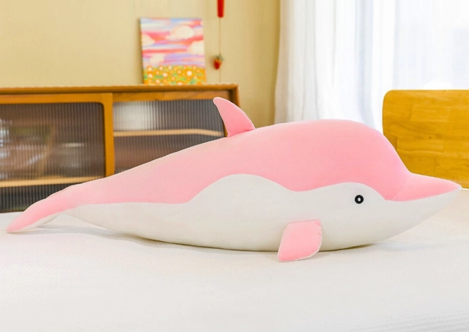 Plišasti maskota rožnati delfin 70 cm