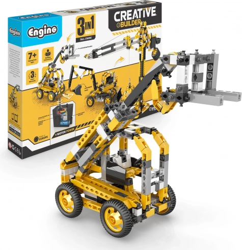 Engino konstrukcijski set Creative Builder – gradbeni stroji (3 v 1)