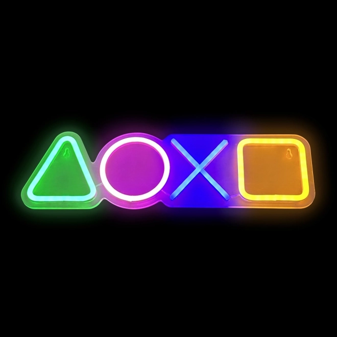 LED neonska svetilka v obliki igralnega krmilnika