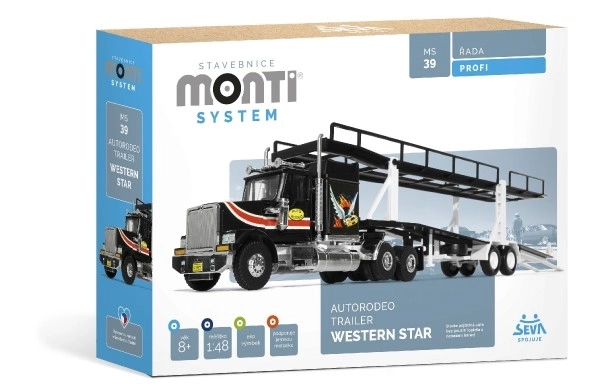 Gradbeni set Monti System Autorodeo Trailer Western Star