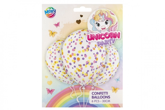 Baloni konfeti 30 cm 6 kosov