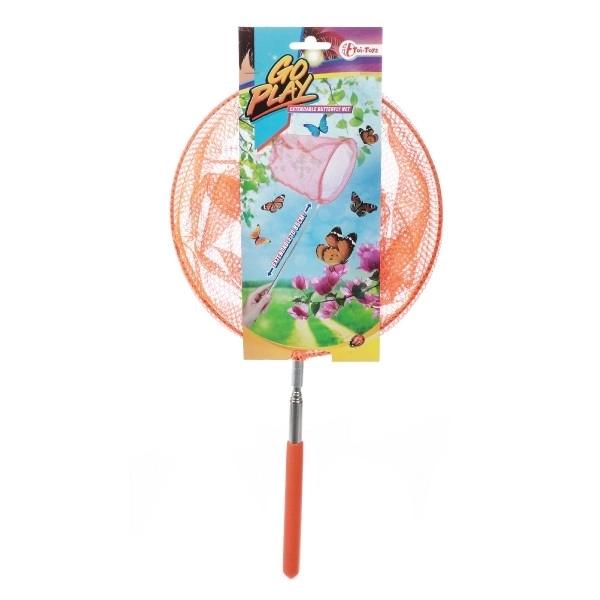 Teleskopska mreža za insekte kovina/tkanina 65 cm premer 20 cm 4 barve