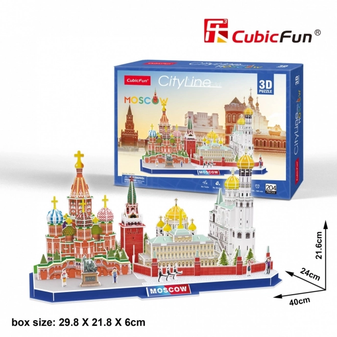 3D sestavljanka Mestna linija Moskva