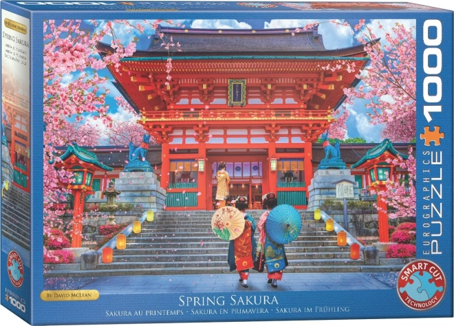 Sestavljanka Pomladna Sakura 1000 kosov EUROGRAPHICS