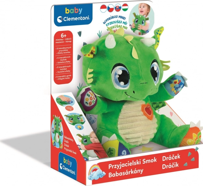 CLEMENTONI BABY Interaktivni Zmajček CZ,SK,HU,PL