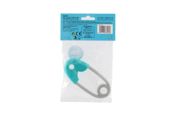 Grizalo zatič plast 12cm turkizno-siva 12x19cm v vrečki 0+