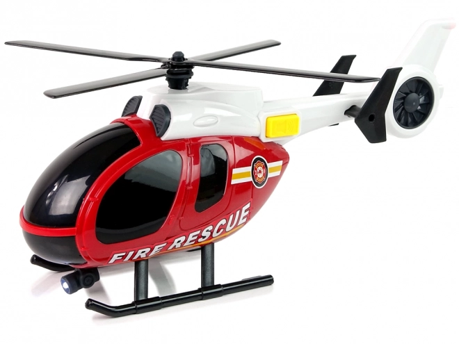Gasilski komplet Kamion Kamion Helikopter Zvočne luči Rdeča