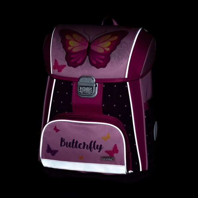 OXYBAG Šolski set 3ks Premium Metulj