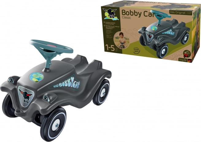 poganjalec BIG Bobby Car Classic Eco s hupo – siv