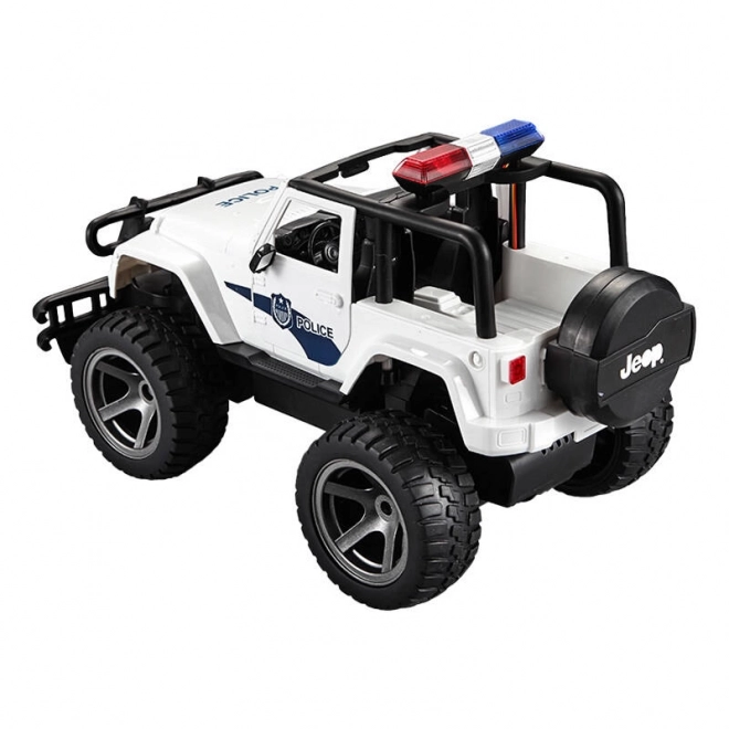 Daljinsko vodeno avto 1:12 Double Eagle (belo) Jeep (Policija) E550-003
