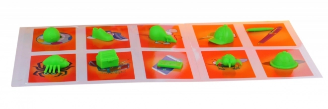 "Lačni kača" arkadna igra za otroke 3+ Prepoznavanje oblik + 10 figuric + 10 kart + zapiralna usta