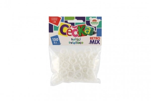 Svetleča céčka 150 kos retro mešani plast v vrečki
