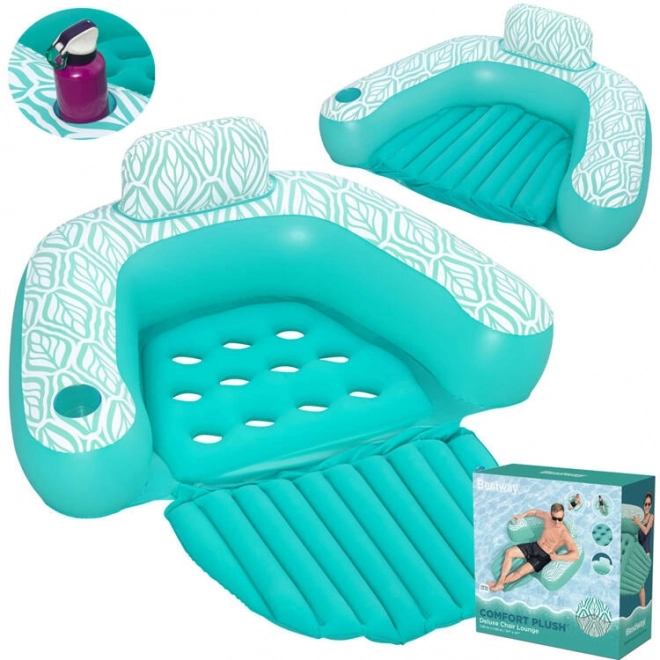 Razkošen napihljiv stol Bestway za vodo Deluxe Comfort