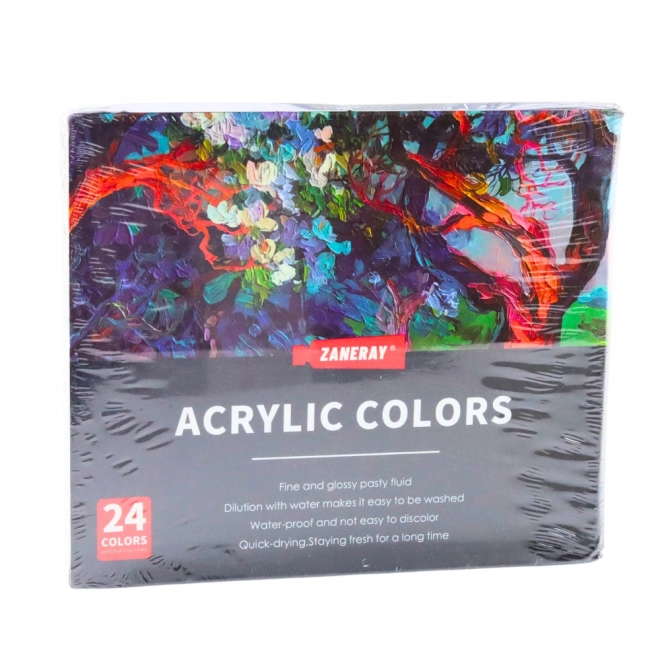 Set akrilnih umetniških barv 24×12 ml v tubah – bogato pigmentirane