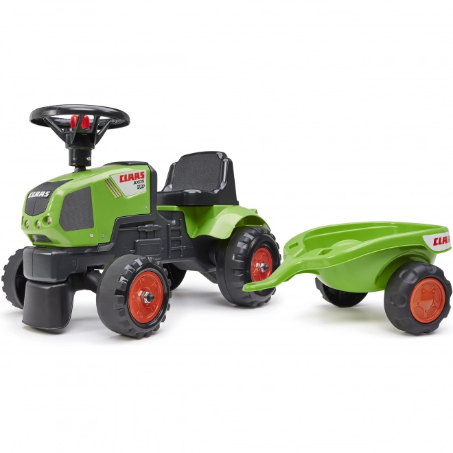 Poganjalec - traktor Claas z volanom in prikolico