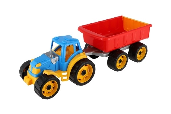 Traktor s prikolico plast 53cm brez pogona v mreži