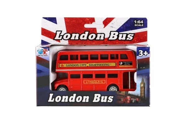 Rdeči londonski dvonadstropni avtobus 12 cm