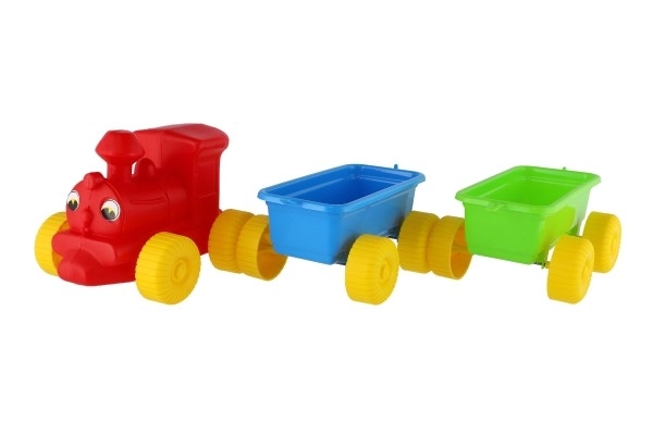 Vlak + 2 vagoni plast 60cm v mreži