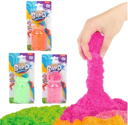 Čarobni tekoči pesek – ustvarjalna oblikovalna masa, 25 g, 3 barve
