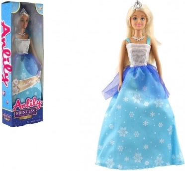 Punčka princesa Anlily v modri obleki