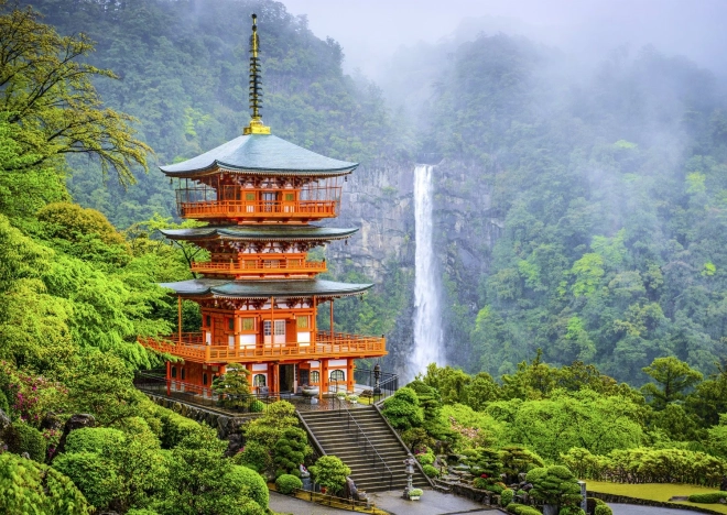 Sestavljanka Pagoda Seiganto-ji Japonska 1000 kosov