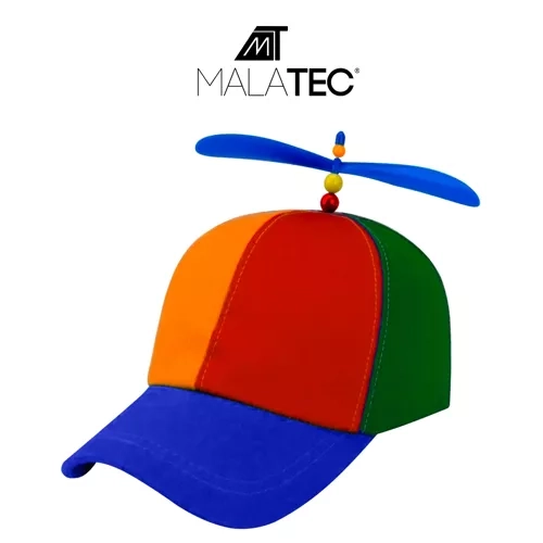 Kapa z vrtavko Unisex, večbarvna Malatec