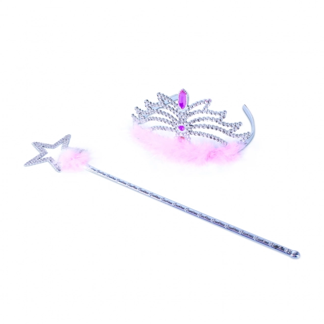 Princese kronska s palico Roza