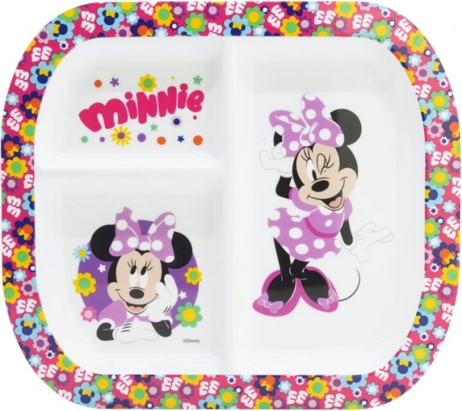 Otroški pravokotni krožnik z motivom Minnie