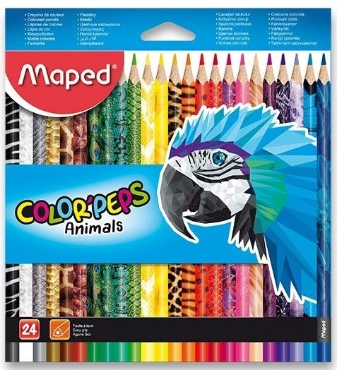 MAPED Tristranske Barvice Color'Peps Živali 24 kos