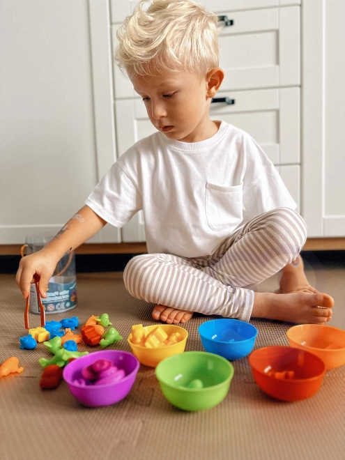 Lesena montessori igra Nauči se šteti – ZOO živali