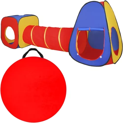 Otroški igralni šotor 3v1 Tipi + Tunel + Hiška