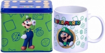 skodelica in hranilnik Super Mario Luigi