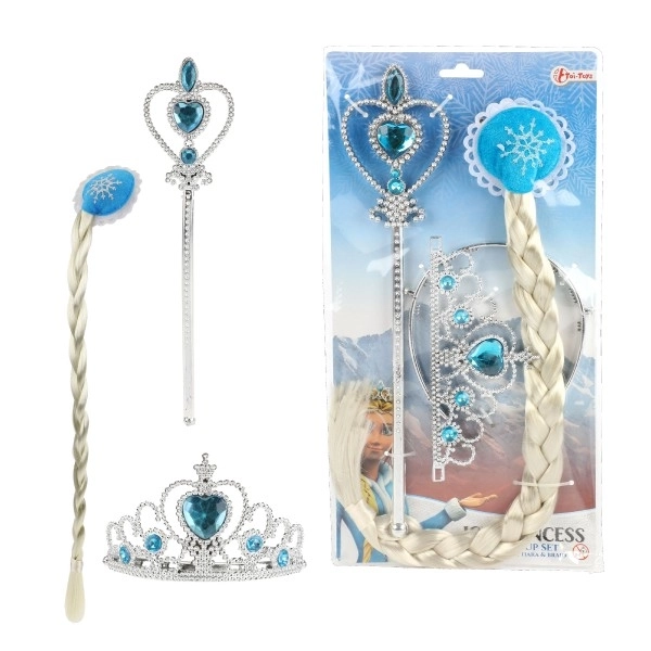 Set lepote Leden princeska s krono in žezlom
