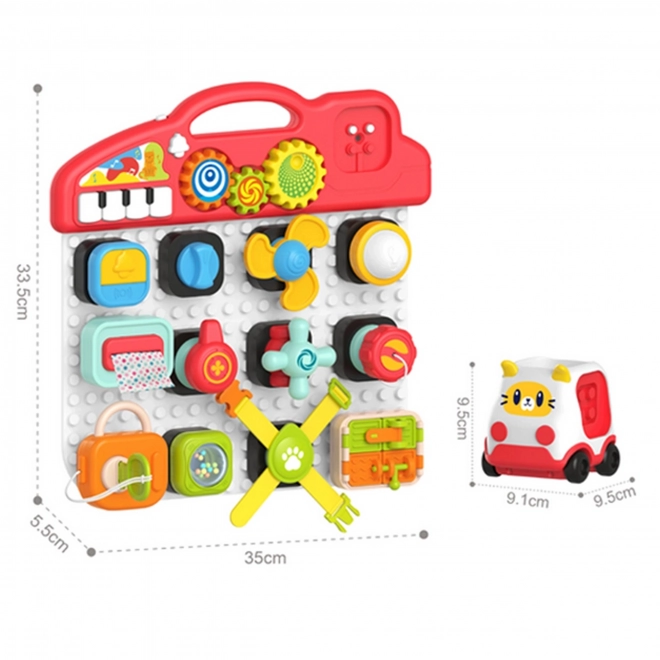 Woopie Montessori Otroški Barvni Manipulacijski Panel