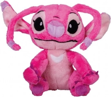 Plišasti angel Sedeči Stitch rožnata 22 cm