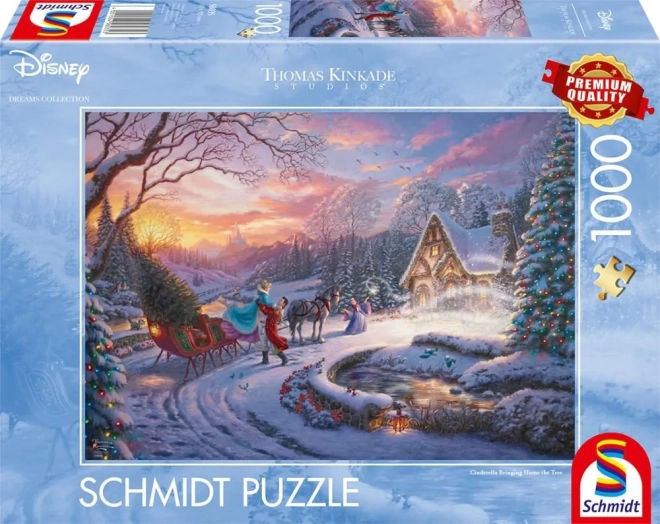 Puzzle Disney: Pepelka s princem med prazniki 1000 kosov