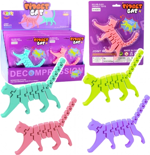 Puzzle Mačka Fidget 3D Sestavljanka