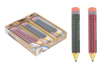 Leseno ravnilo v obliki svinčnika 12 cm