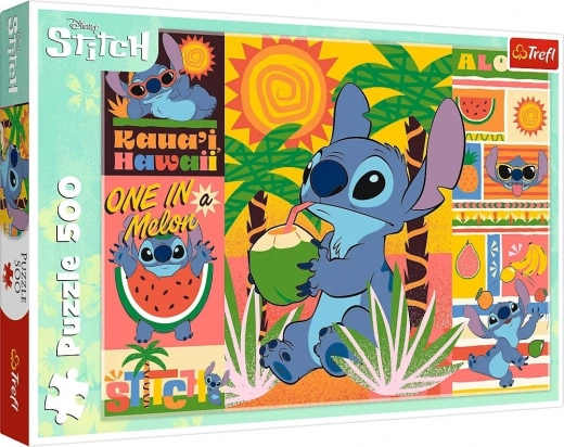 Sestavljanka 500 kosov LILO IN STITCH – počitnice s Stitchem
