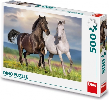 Sestavljanka Konja v galopu 500 koščkov