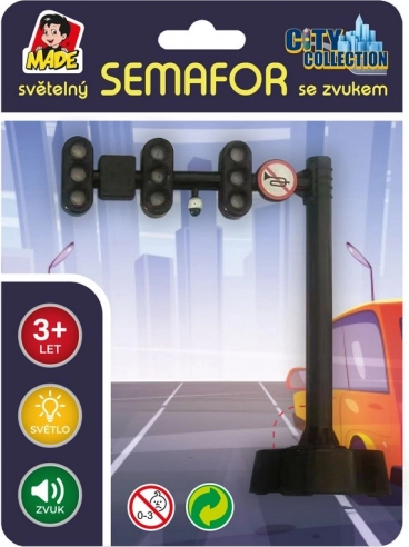 Semafor z lučnimi in zvočnimi efekti