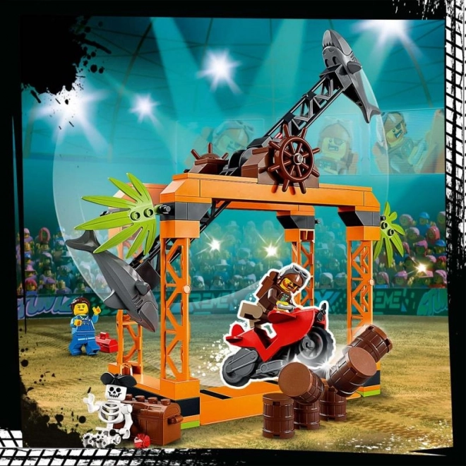 LEGO® City 60342 Izziv s kaskaderji sredi morskega psa