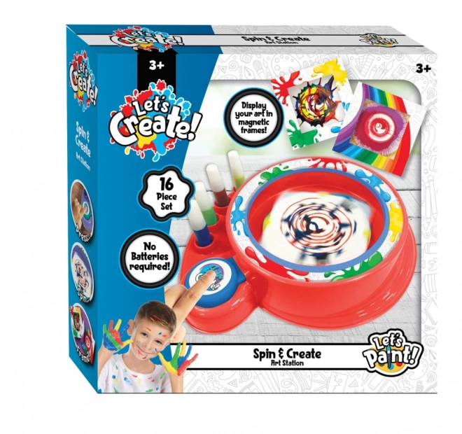 Ustvarjanje Slike Spin Art
