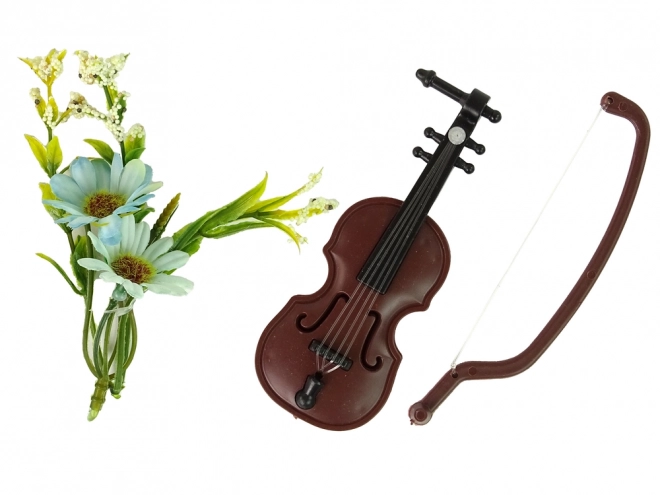 Cvetlična violinska punčka Emily