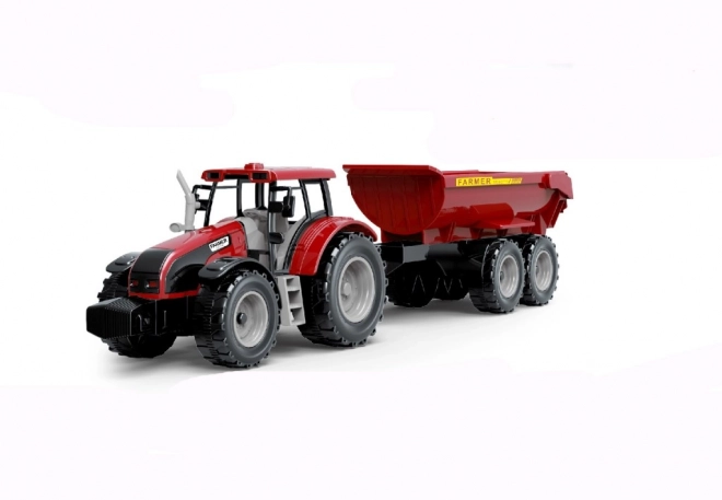 Traktor s prikolico na vztrajnostni pogon