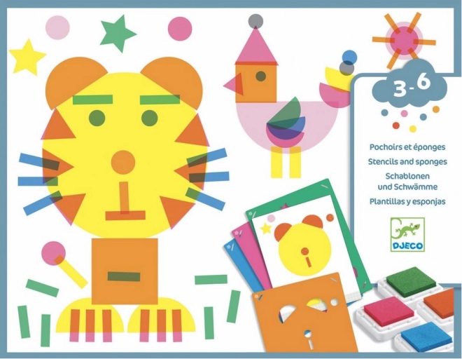 DJECO Kreativni set žigov Živalice