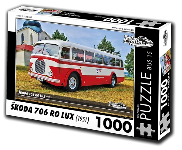 Puzzle Retro-Avto Škoda 706 RO Lux 1951 1000 delov