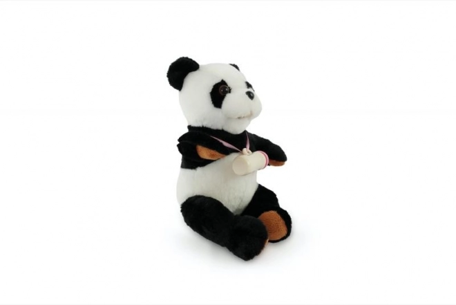 Interaktivna panda s stekleničko
